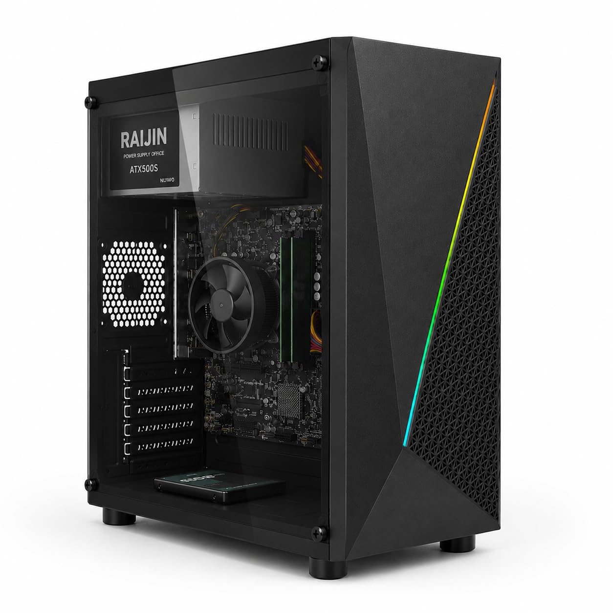 Computer Ufficio Professionale Pc Fisso Completo Nuovo con Intel Core i5 16 GB RAM - 240 GB SSD + 500 GB HDD, Wifi Windows 11 Pro Computer Fisso Pronto all'uso - PC Desktop All in One + Office