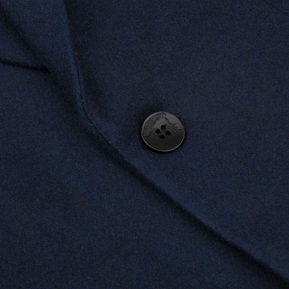 Allthemen Cappotto da Uomo con Colletto a Bottone Coat Casual Outerwear Caldo e Spesso per Inverno Coat