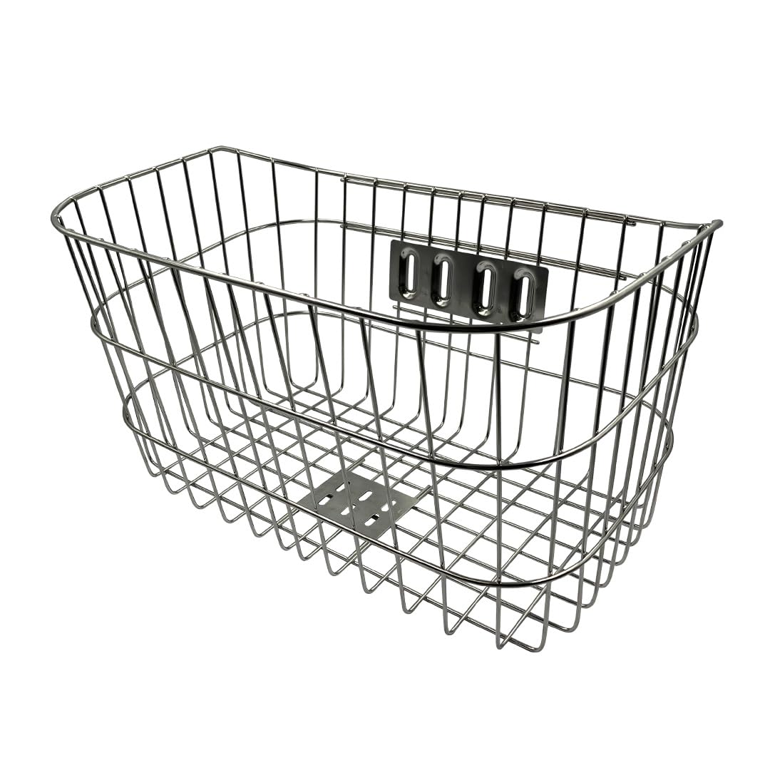 Amazon | 前カゴ ステンレス 超ワイド | アサヒサイクル(ASAHICYCLE