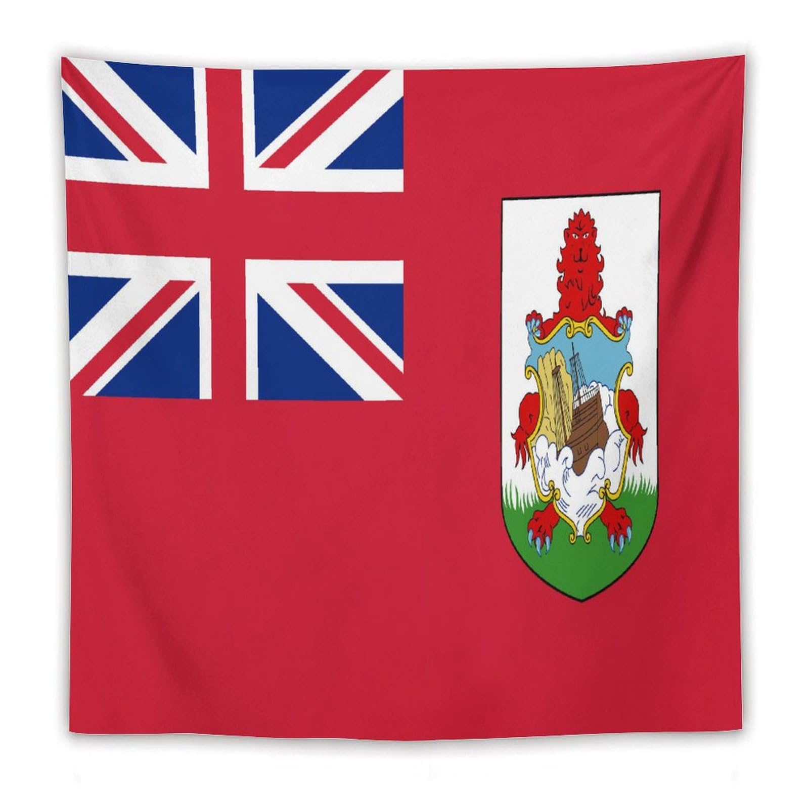 XingFox Bermuda Flag Tapestry Wall Hanging, National Flag Art Wall Decoration Tapestry, For Bedroom Living Room Dorm Home Decoration, 60"x60"