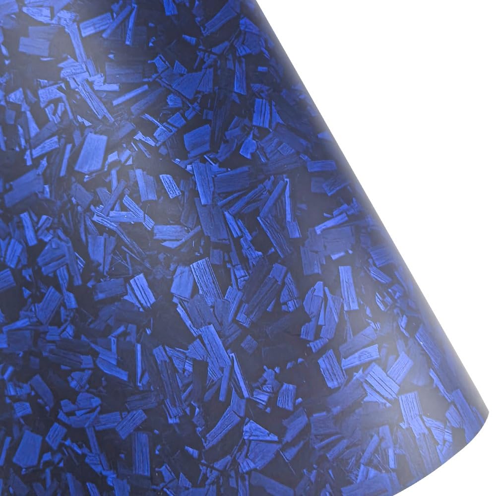 Pellicola Wrapping Auto Pellicola in vinile forgiato in fibra di carbonio rosso argento oro nero lucido da 50 cm * 300 sul cofano Adesivo in for adesivi for auto(Matte Forged Blue,50cm X 152cm)