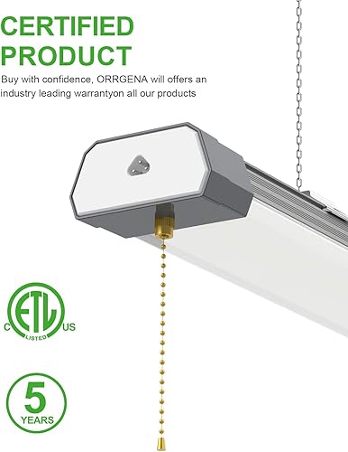 Miniatura 5 de Luz LED de 100 W para tienda, 13000 LM 5000 K, luces de taller superbrillantes con cable de enchufe estadounidense, cadena de tracción