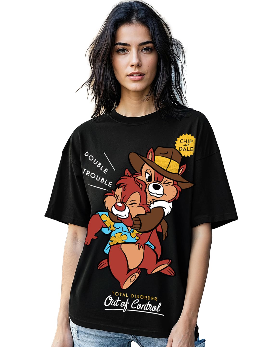 bewakoof Women's Graphic Print Oversized Fit T-Shirt-picture-45