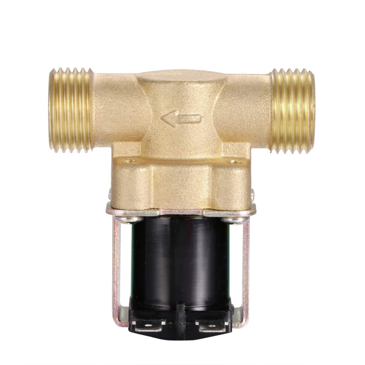 BaluueNon Return Valve Electromagnetic Valve Water Air Gas Valve 1/2 Valve Brass Solenoid Valve Wise Orchard Normally Closed Water Valve 1/2" Control Valve Electric Dc12v