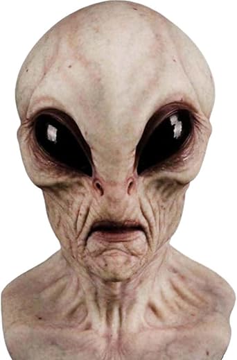 Alien Mask, Realistic Scary Halloween Mask for Adults