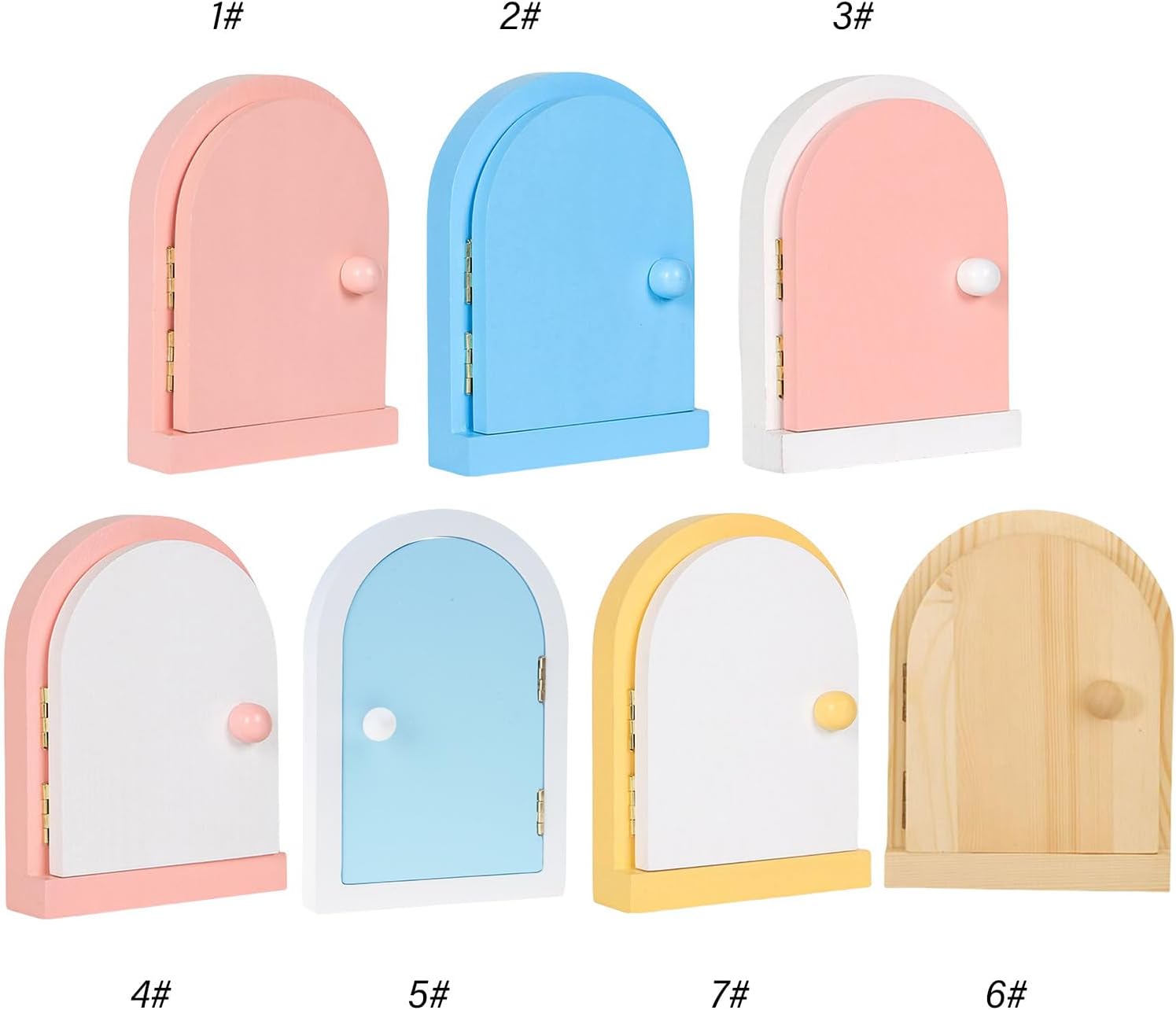 Fantasy Door Shape Light Switches Guard Plate Protective Childproof Adhesive Wood Outlet Coverplate Home Decors Pet Safe Outlet
