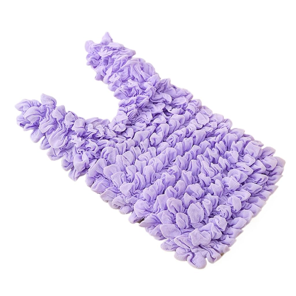Sodeber Purple Pl Folding Bag Pleated Magics Foldable Stretch Large Capacity Shopping Reusable Grocery