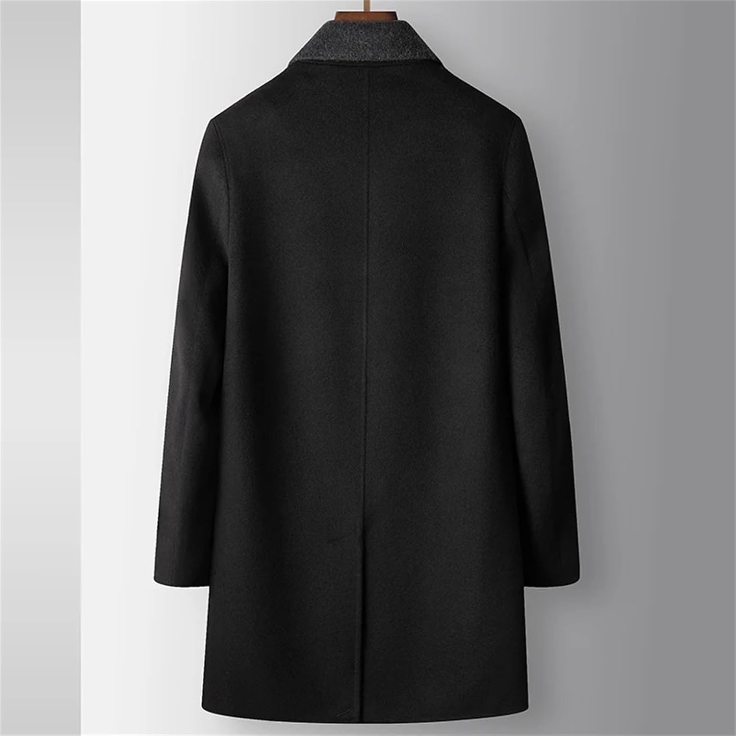 Men's Thicken Woolen Coats Winter Business Casual Warm Wool Windbreaker Jackets Down Inner TOP