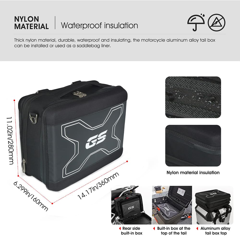 Motorrad Abenteuer-Gepäck-Innentasche wasserdichte Für R 1200 GS R1200GS Adventure R 1250 GS R1250GS Adventure F750GS Adventure F850GS Adventure