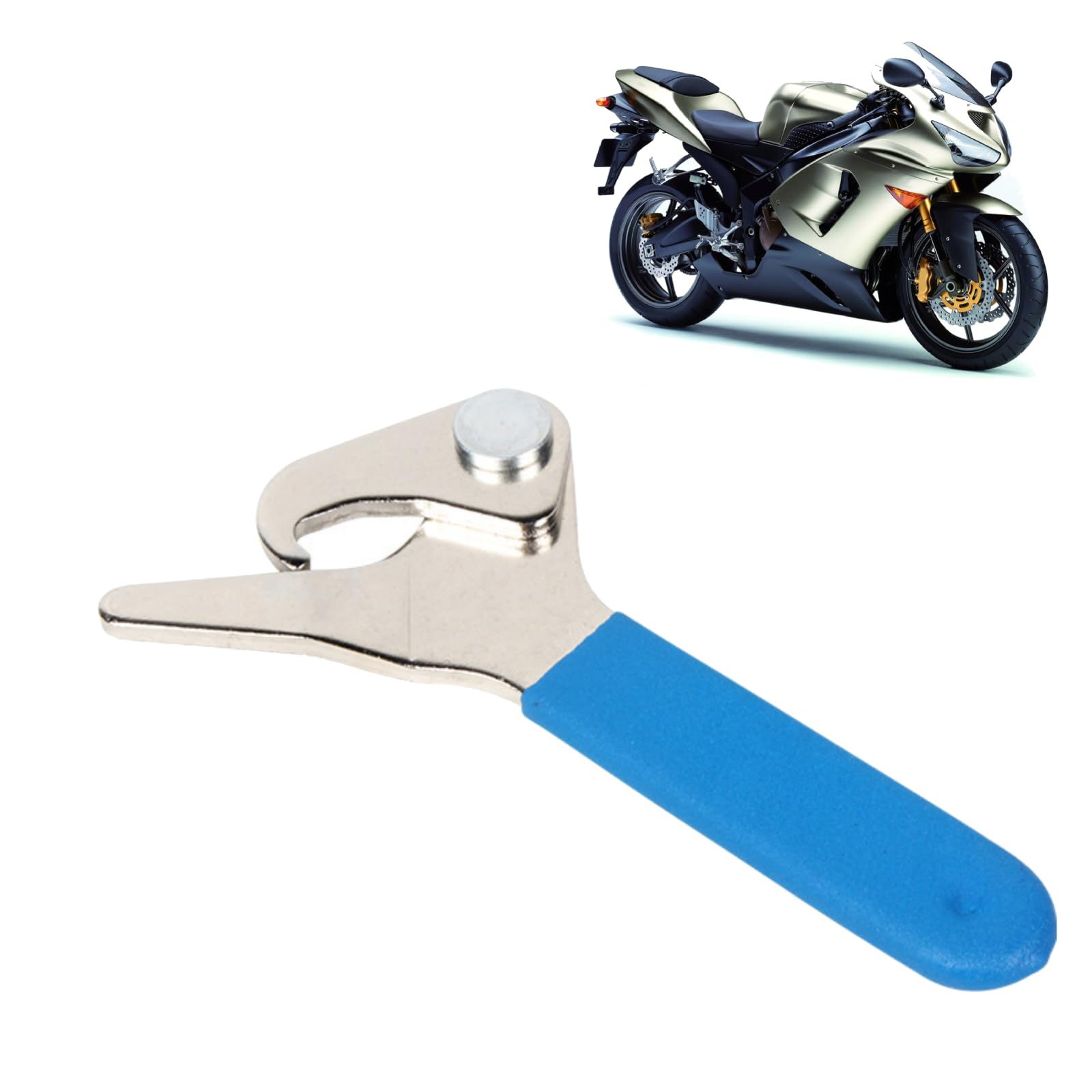 Cocoarm Llave para Amortiguador Ajustable, Herramienta de Cuello de Resorte Resistente para Motocicletas de 35 Mm a 75 Mm, Llave para Amortiguador de Motocicleta, Mandíbula de Gancho