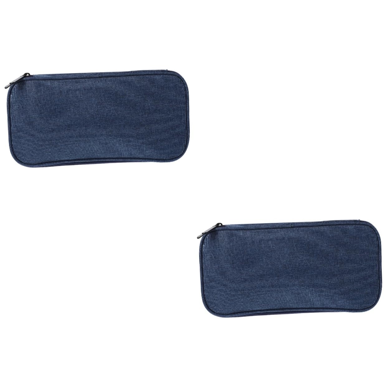 NUOBESTY 2stücke Knitting Needles Case Mit Großem Stauraum Für Häkelnadeln Tragbare Aufbewahrungstasche Aus Oxford Dunkelblau Für Strickzubehör Und Mehr