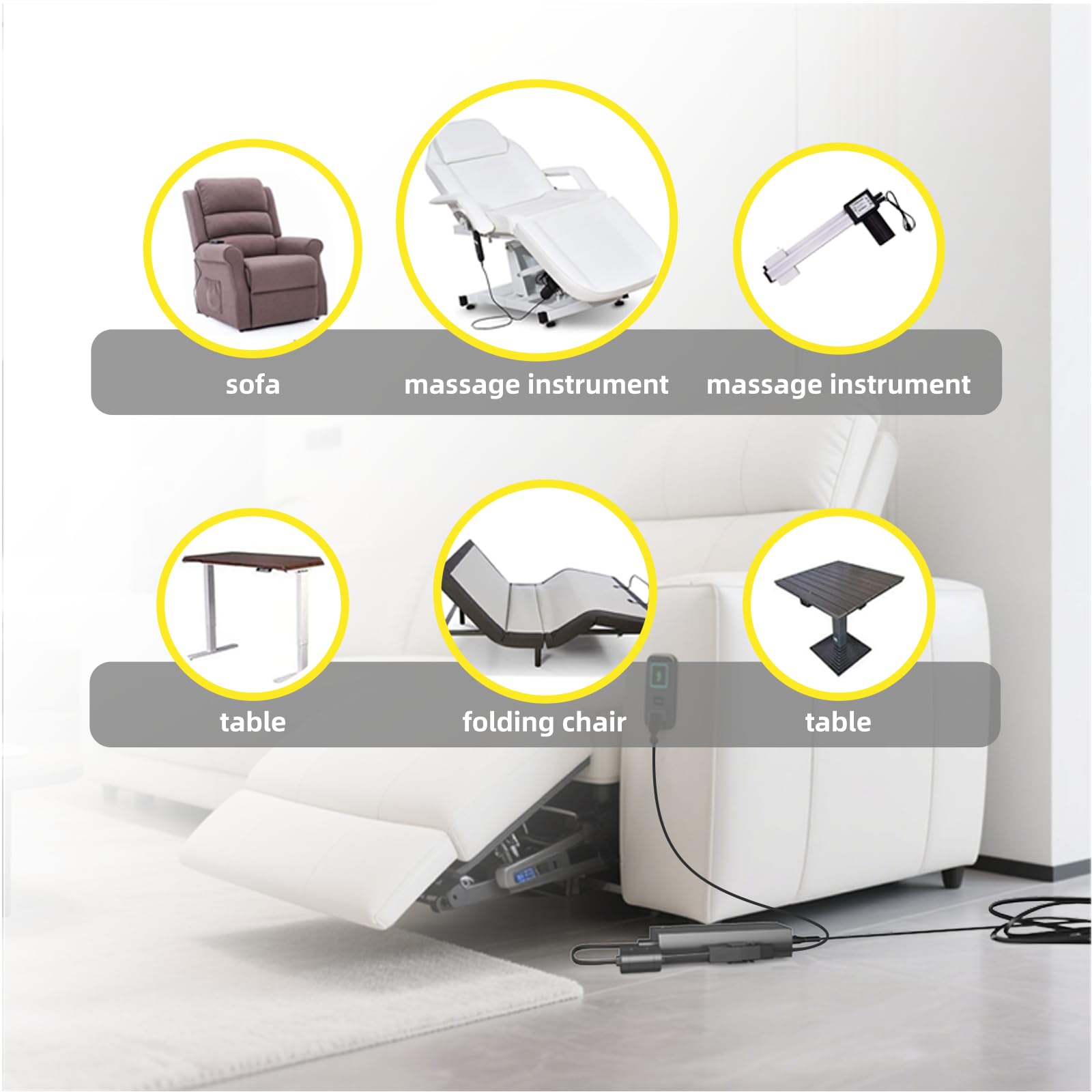Fuente de alimentación reclinable de alimentación, cable de alimentación reclinable de repuesto, adaptador CA/CC de 2 pines 100-240 V, transformador de conmutación de calidad 29 V 2 A, pieza de