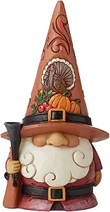 Enesco Jim Shore Heartwood Creek Fall Harvest Pilgrim Gnome Figurine, 5 Inch, Multicolor