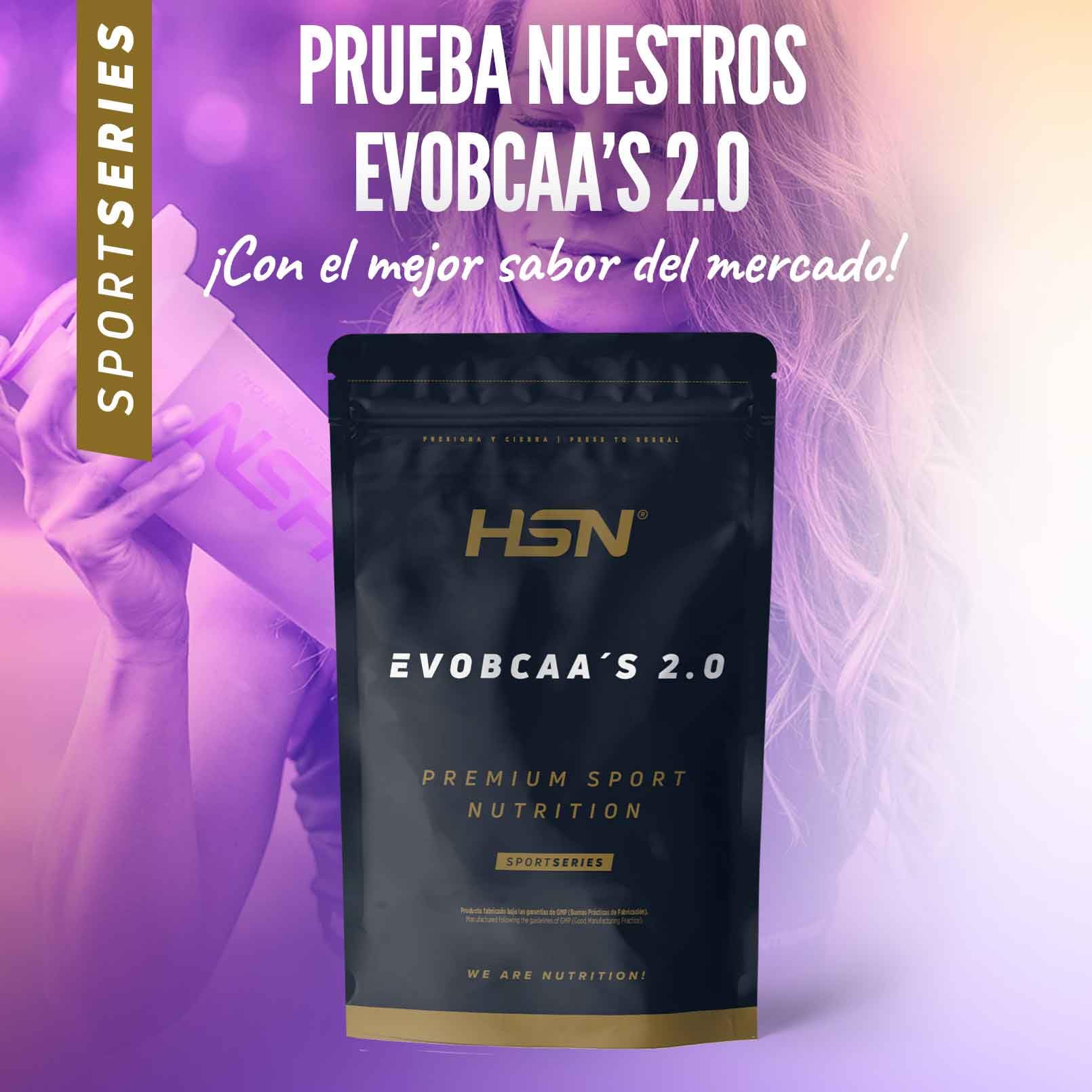 HSN BCAA con Glutamina Evobcaa's 2.0 | Limón 500g | Aminoácidos Ramificados Ratio 12:1:1 (Leucina + Valina + Isoleucina) | No Incluye Dosificador | No-GMO, Vegano, Sin Gluten - 3