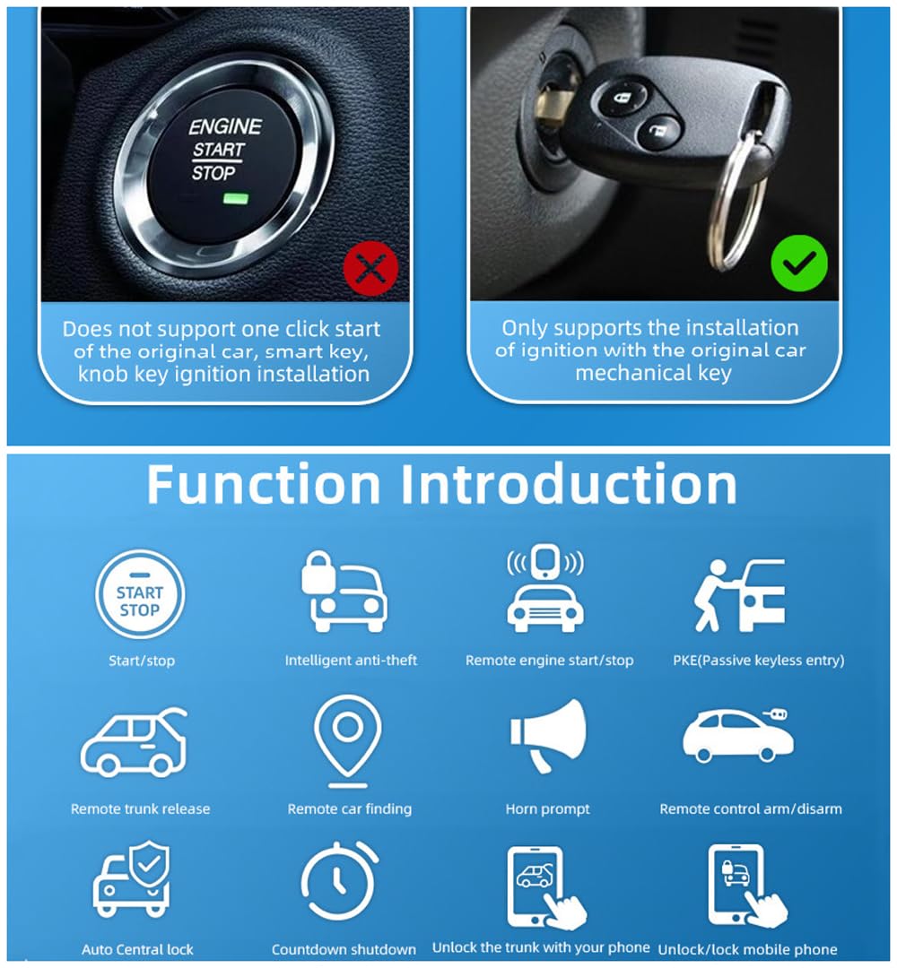 Keyless Open Funkfernbedienung Für Transporter T5/T6 2003-Present, Zentralverriegelung Gewerbe Transporter, Inkl. 2 Schlüsselanhänger