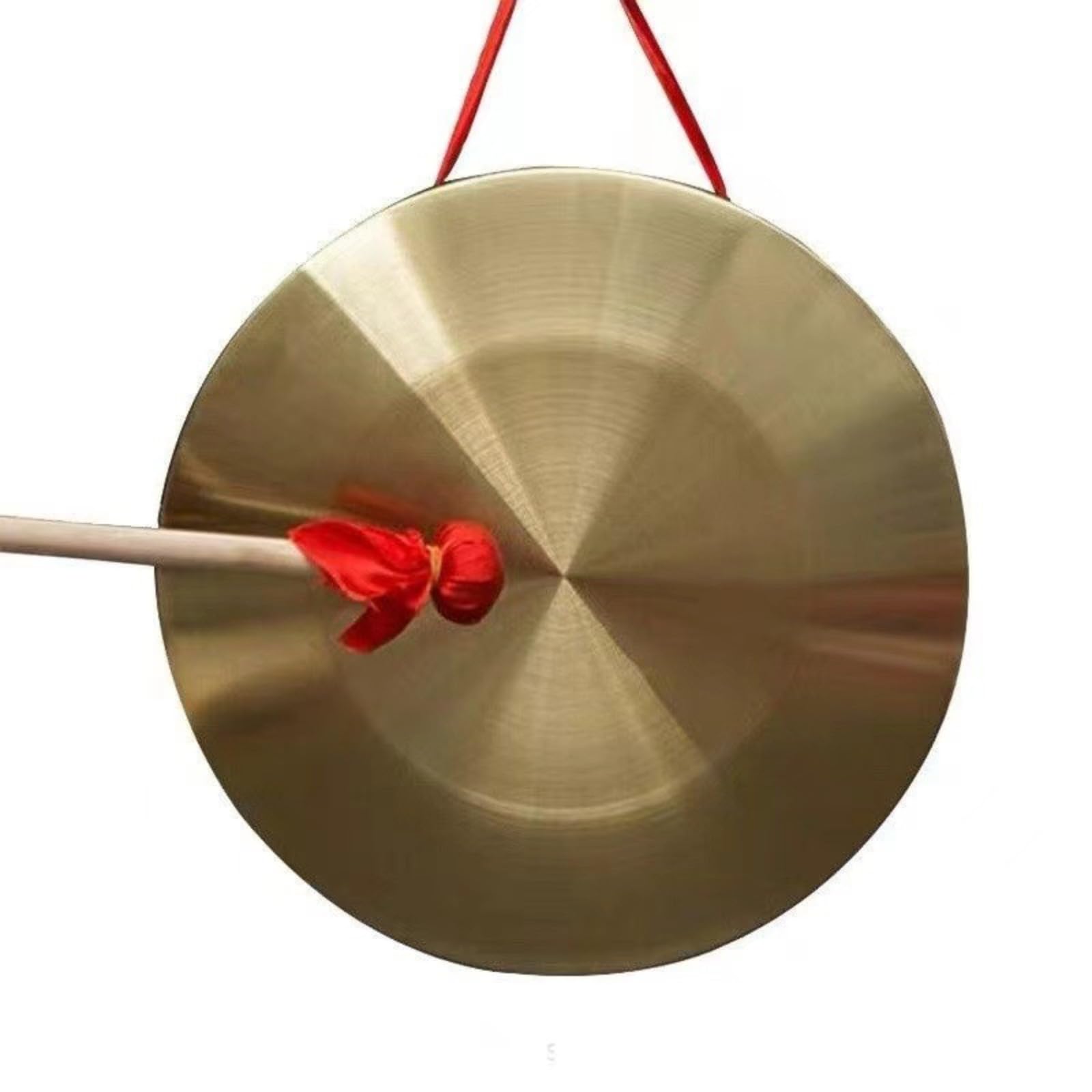 Gong a mano Cymbal con battitore, in ottone con battitore, strumento a percussione, gong cinese (28 cm)