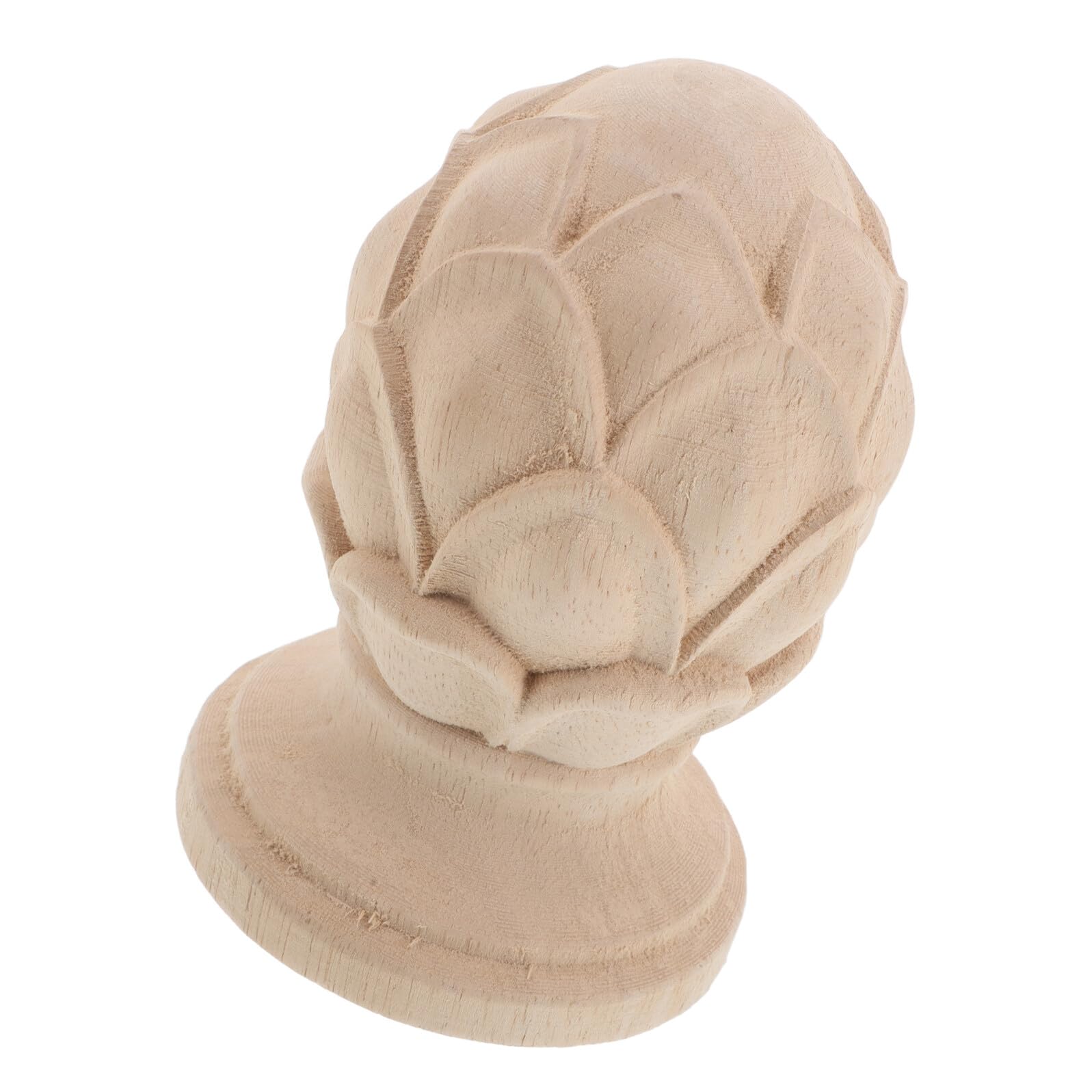 Chapiteau sculpté pour balustrade en bois massif de prestige Gatuida 10 x 15 cm