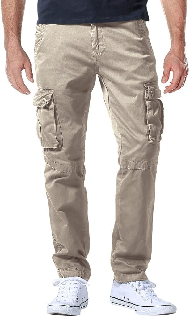 Match Men's Athletic-Fit Cargo Pants 29 6057 Apricot