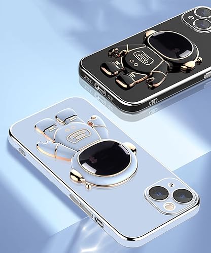 Miniatura 6 de Astronaut - Funda compatible con iPhone 11, 12, 13 Pro Max 6D, con soporte, funda de astronauta azul para iPhone 11