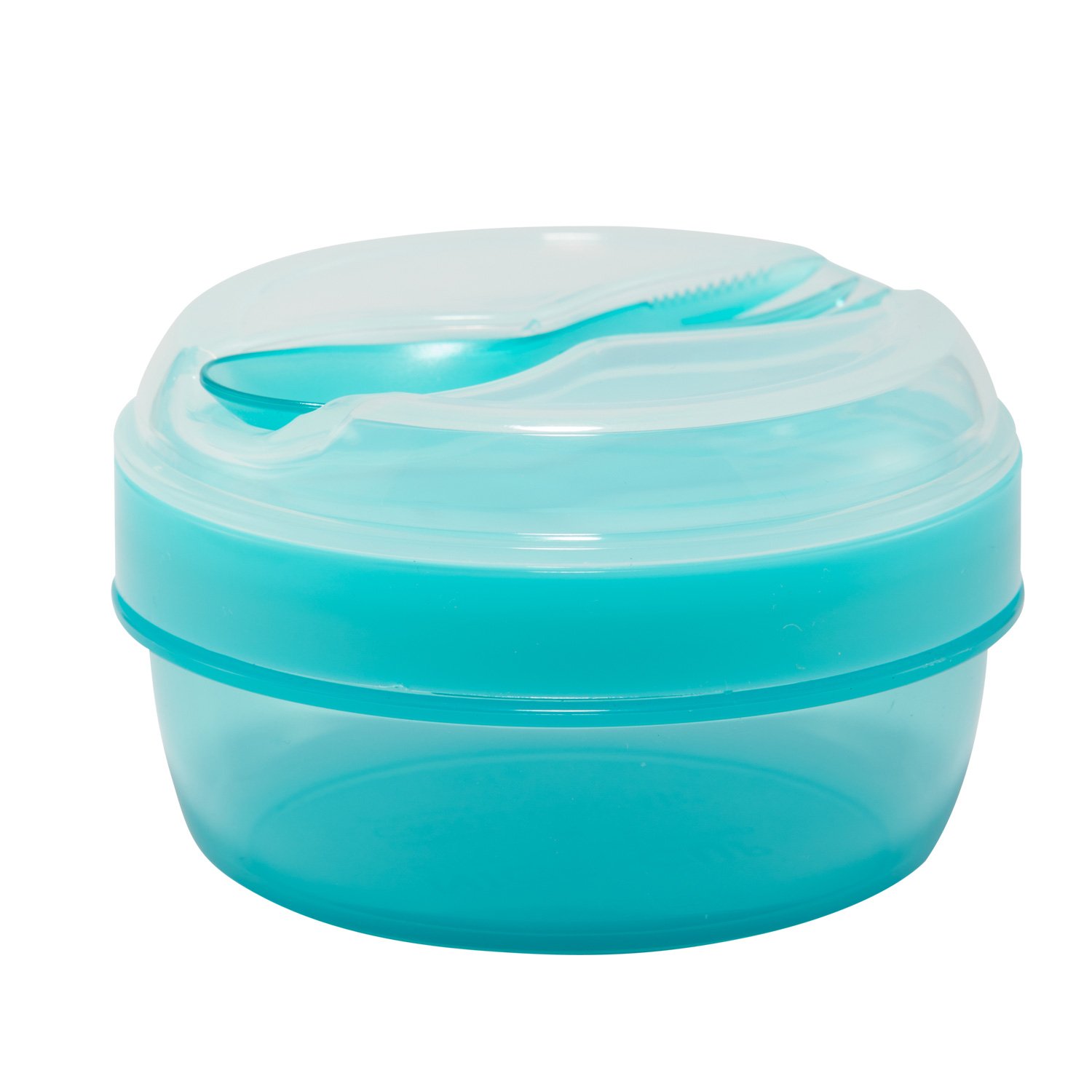Carl Oscar Nice Cup Bento Box Fiambrera pequeña con acumulador de frío que mantiene el frío durante varias horas, incluye cubiertos, color turquesa