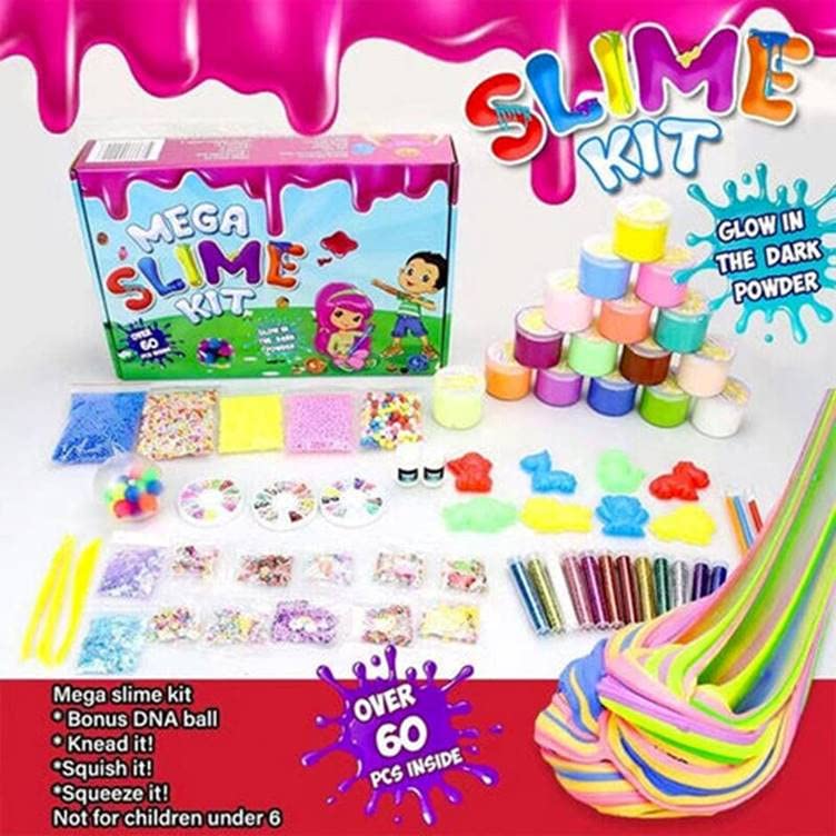 Mega Slime Kits Glow in The Dark Powder