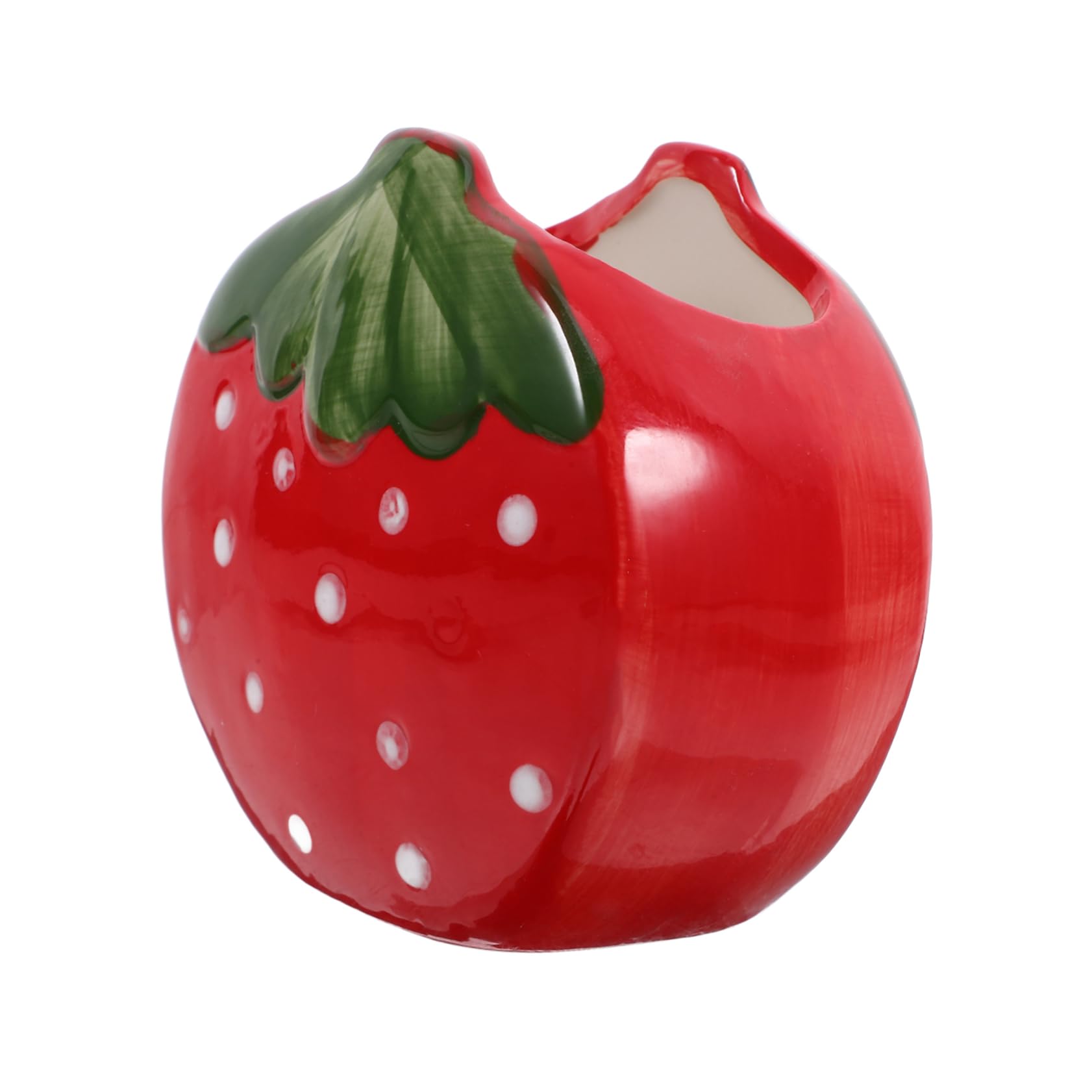 OSALADI 2 Pezzi Portapenne Alla Fragola Secchi Per Matite Porta a Matita Da Scrivania Portapenne Da Scrivania Porta Di Penna Alla Moda Organizzatore Di Penna Da Ceramica Rosso