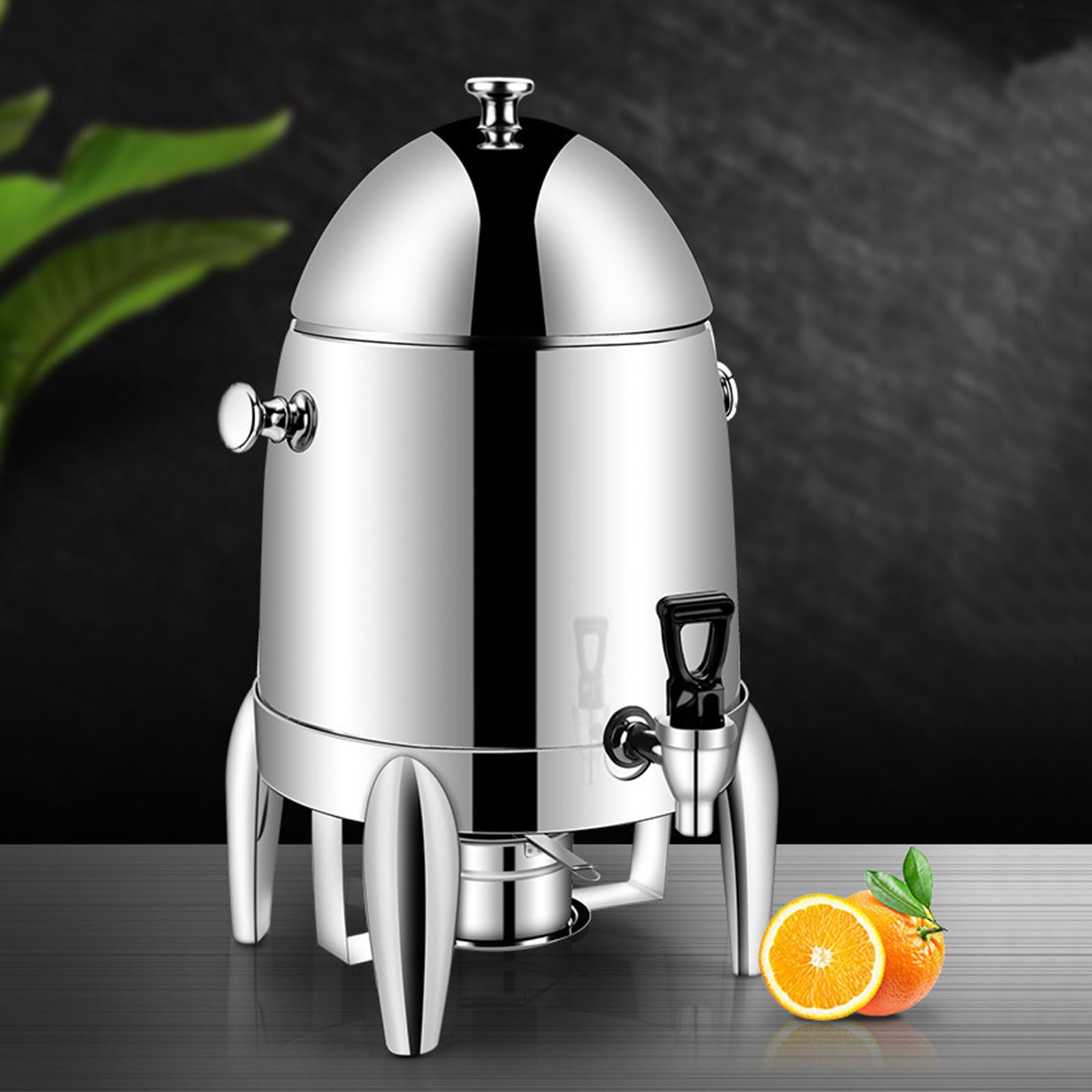 AIZYR Dispensador De Café Frío Y Caliente De Acero Inoxidable Dispensador De Bebidas Dispensador De Jugo Urna De Café con Espiga, Dispensador De Leche para Fiestas Buffet Catering