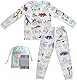 eatsleepdoodle Pyjamas zum Ausmalen für Kinder mit 10 auswaschbaren Stiften