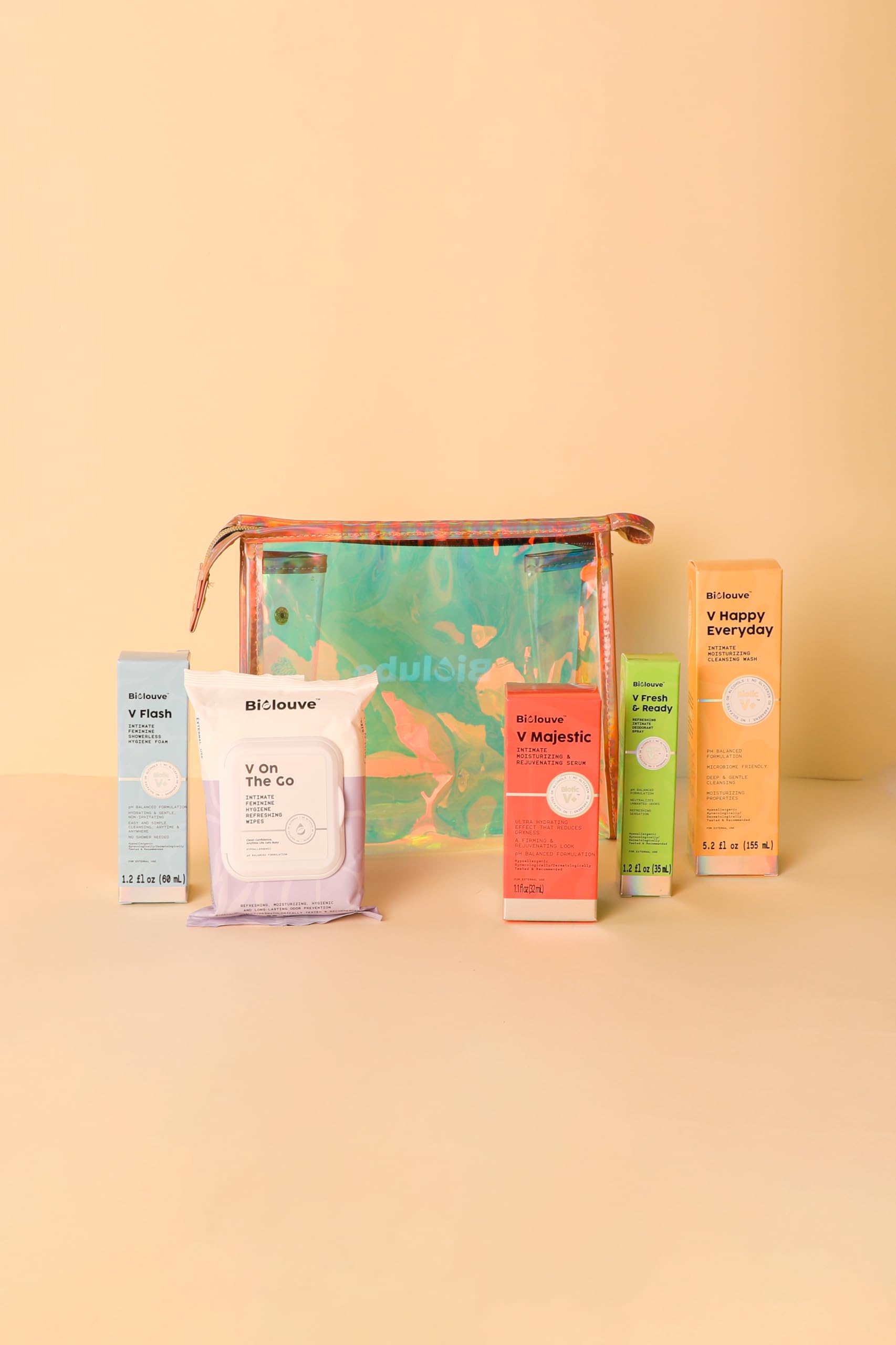 V Queen's Routine Set - Complete Feminine Hygiene Set with Free Toiletry Bag