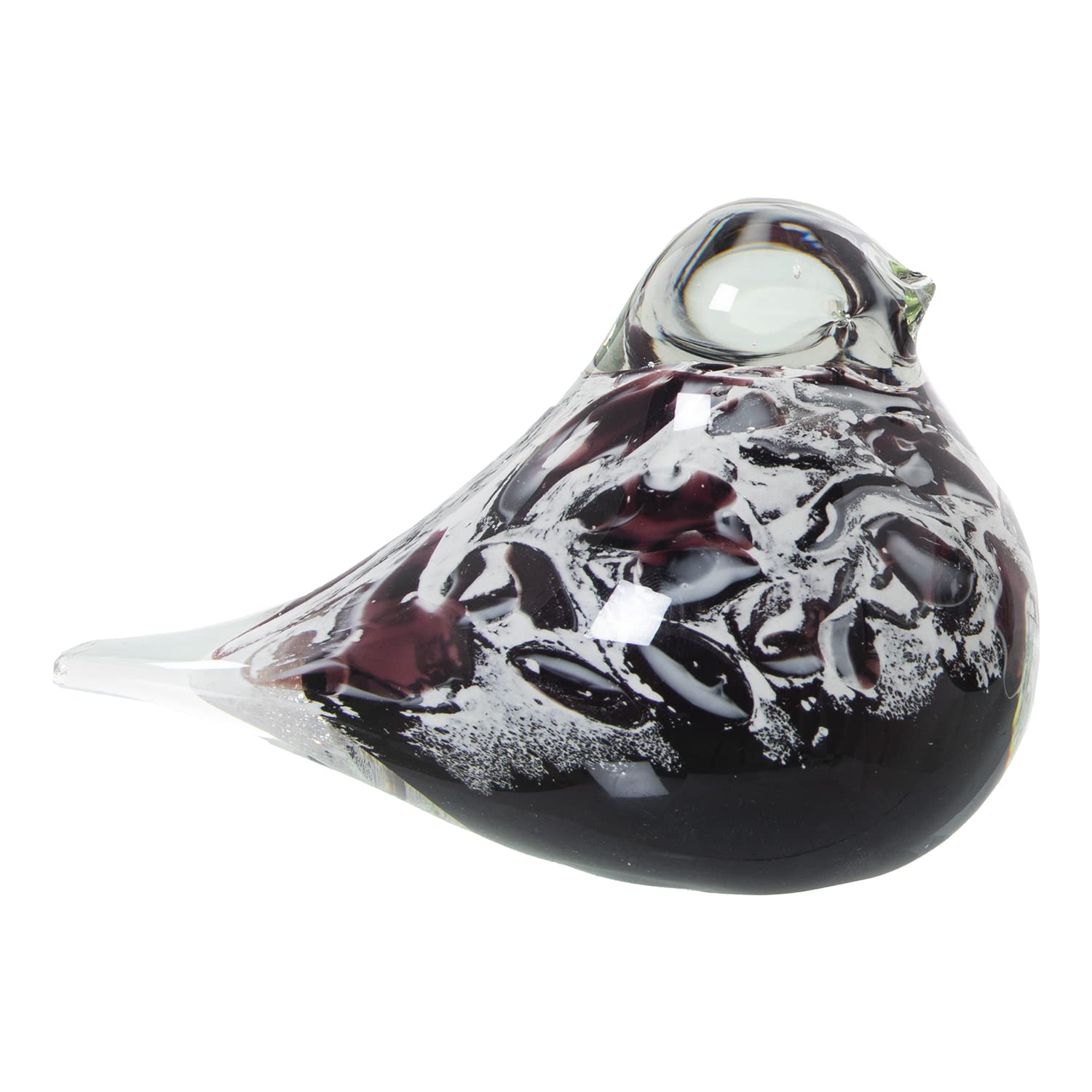 Figurine d'oiseau en verre rose, le cadeau déco poétique parfait