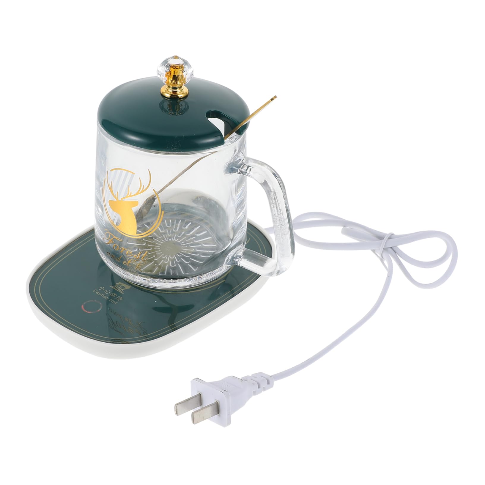 NAMOARLY Heating Mat Cup Heating Coaster Set Insulation Cup Milk Warmer Pad Warmer for Hot Drinks