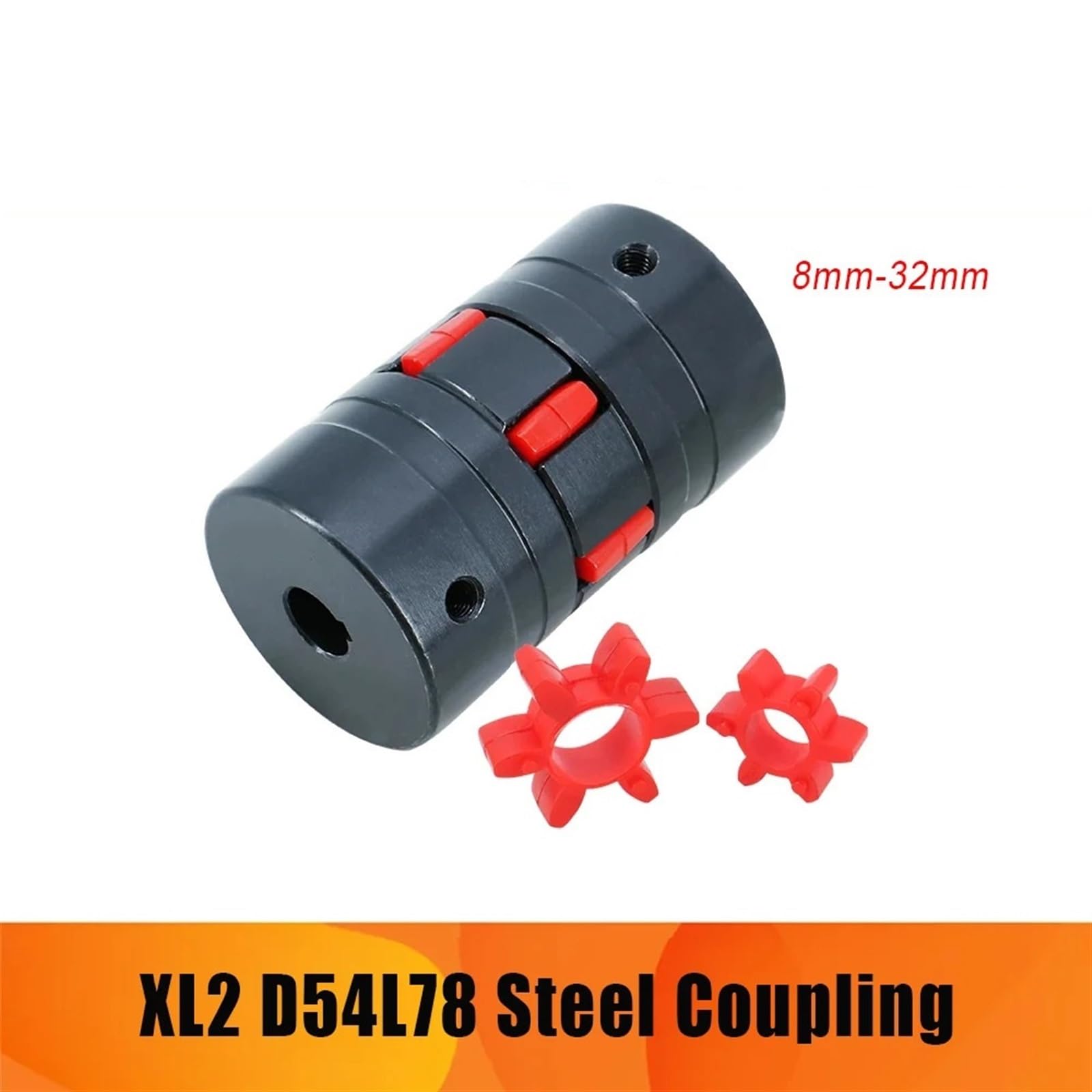 Giunto di serraggio rigido in alluminio Giunti for alberi a stella XL2 D54L78 a coppia elevata Giunto in acciaio Foro interno 8mm-32mm ad artiglio Chiusura for servomotore(12-17)