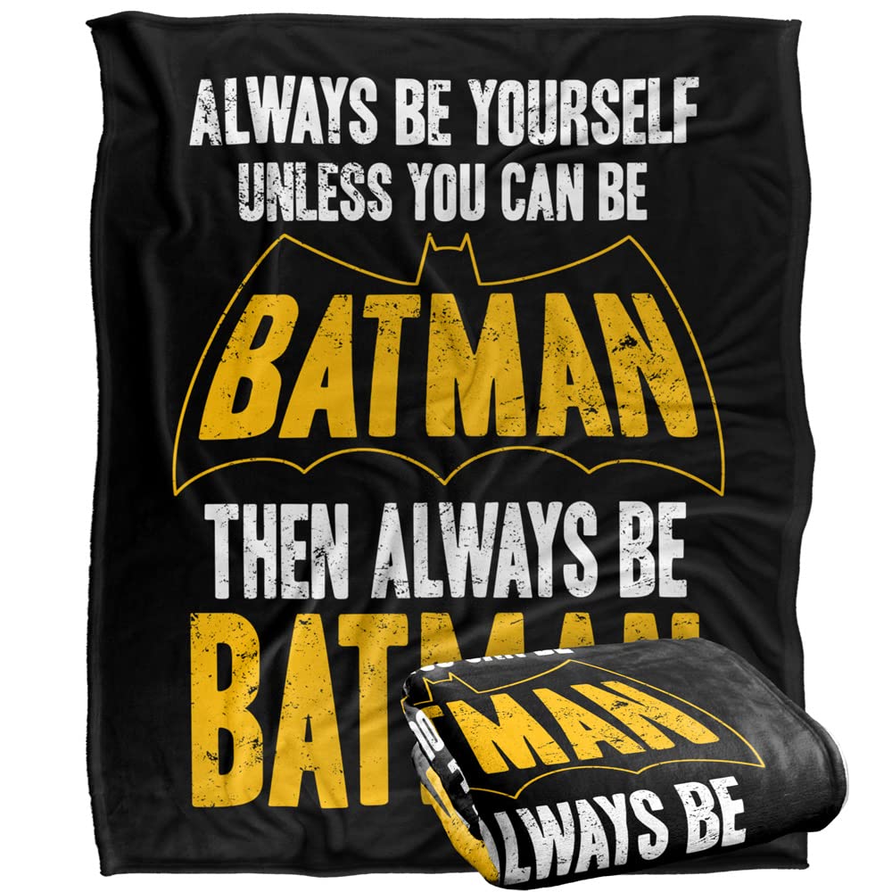 BATMAN Be Officially Licensed Silky Touch Super Soft Throw Blanket 152 x 127 cm
