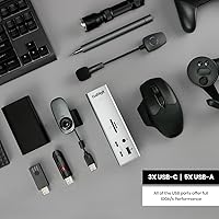 Vista 8 de CalDigit TS4 Thunderbolt 4 Dock - 18 puertos, carga de 98 W, Thunderbolt 4 de 40 Gb/s, USB-A/C, 2.5GbE, pantallas 8K/6K, compatible con Mac/PC/Chrome