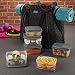 Jaxx Quilted FitPak Meal Prep & Yoga Bag with Portion Control Container Set