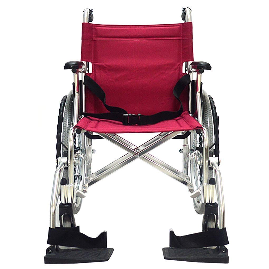 CLoxks Sedia a rotelle,Trasporto Viaggi Cameriere Portatile semovente Push Ausili per deambulazione Pieghevoli Rimovibili