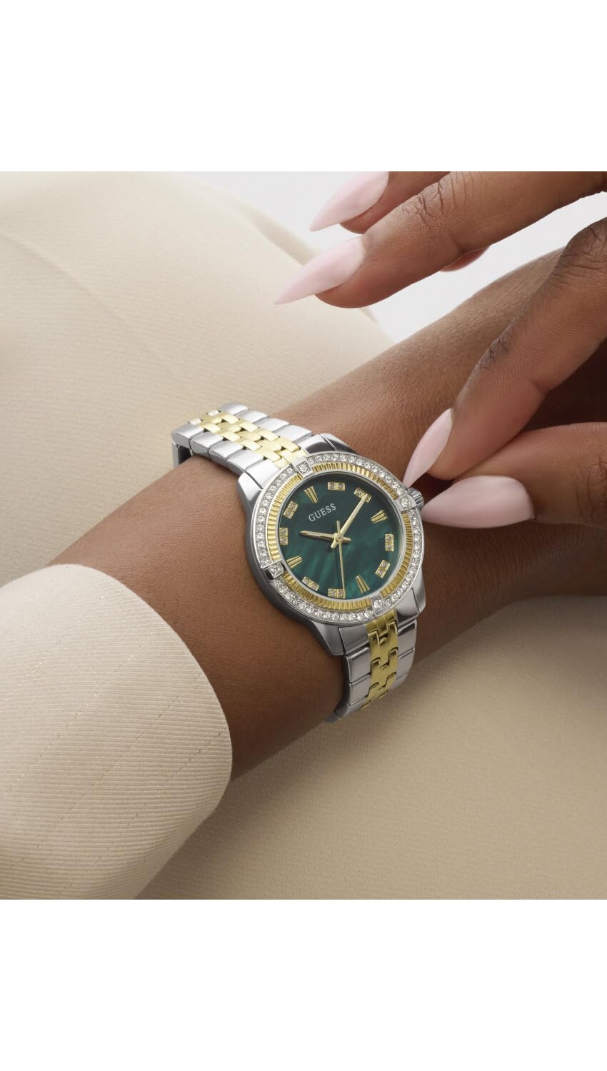 GUESS Damen Uhr Armbanduhr Colette Edelstahl