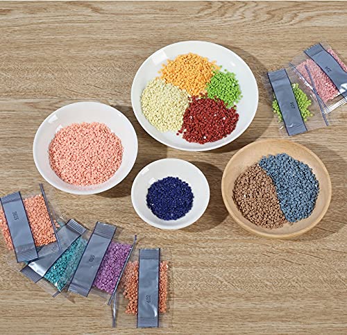 Amalia Beads for Diamond Painting Accessories 47000 Pieces 47 Colors Round Beads (1000 pcs per Bag)