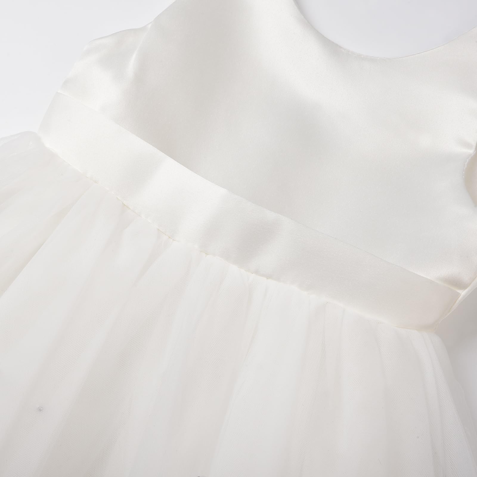 JerrisApparel Robe Fille Noeud Papillon Mariage Bouquetières Fête Anniversaire