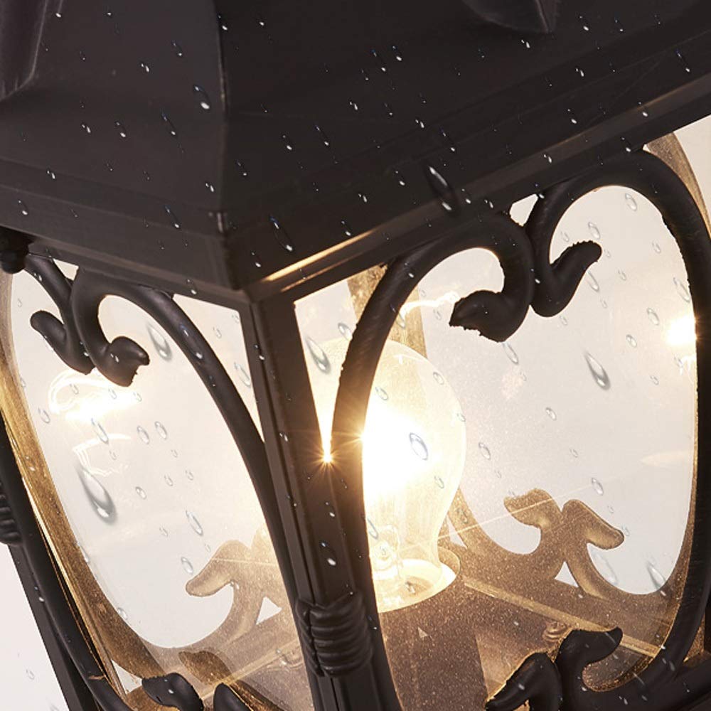 Lampadaire d'extérieur rétro créatif, éclairage de rue IP23 étanche à la rouille, lampe colonne décorative pour jardin, stade
