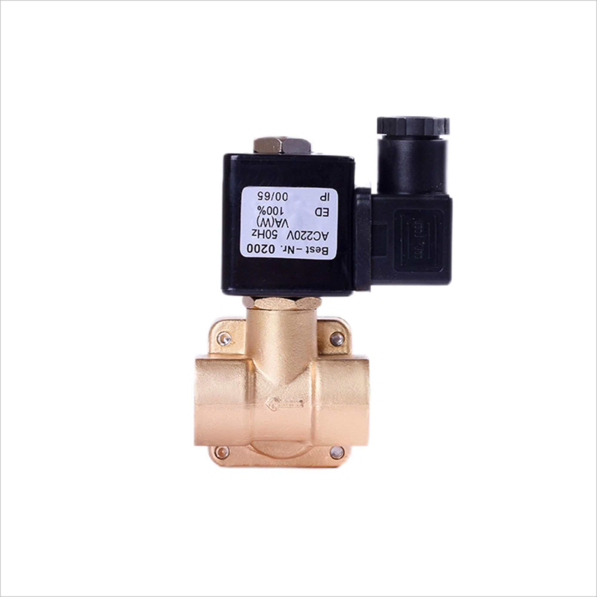 Électrovanne pour l'eau en laiton 12V action pilote pour puits et jardin