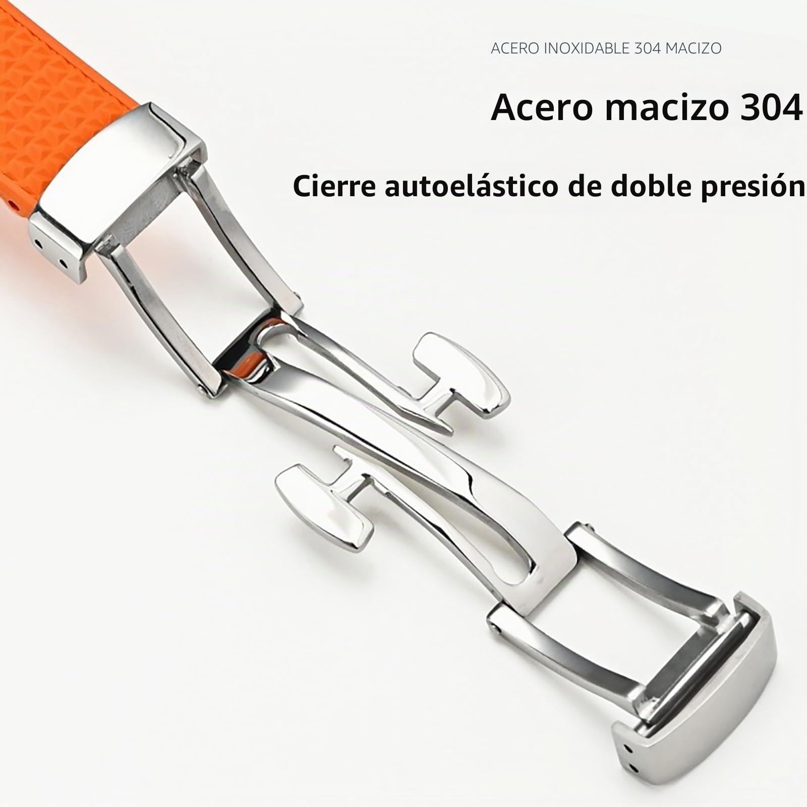 Stanchev Correa para Tissot PRX, correa de cierre plegable de caucho fluorado suave, cortada a tamaño de 11/12 mm, para hombres y mujeres, correas de repuesto para reloj Tissot PRX Series de 35 mm y