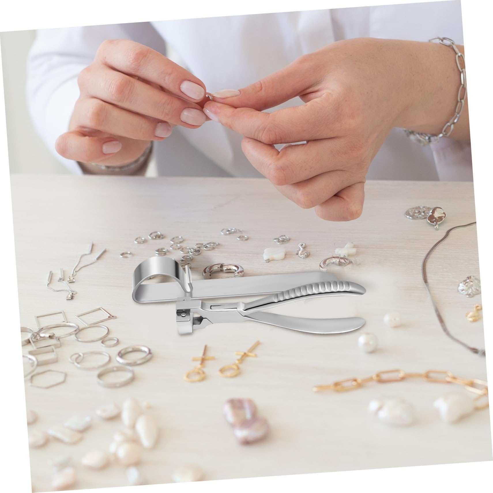 Pinze per Piegare Bracciali per Gioielli Strumento Professionale in Metallo per Creazione e Modellatura Utensili per Curve Morbide e Facili da Usare