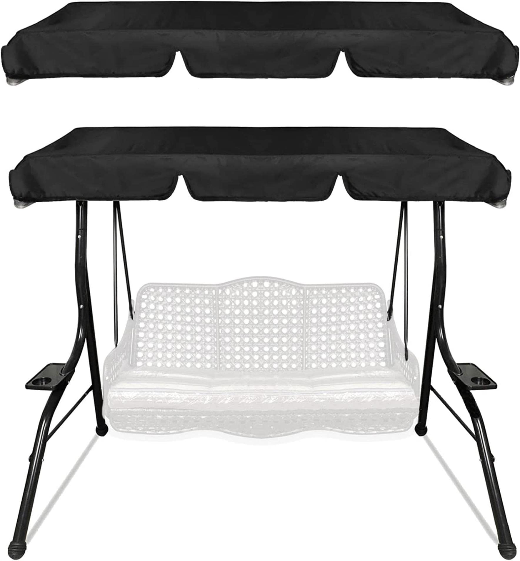 Couverture de remplacement de la canopée swing anti-UV pour extérieur