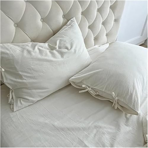 Miniatura 4 de QuKan Bed, White Duvet Cover Set Soft Double Large Super Soft Bedding Set Duvet Cover Sheet Pillowcase