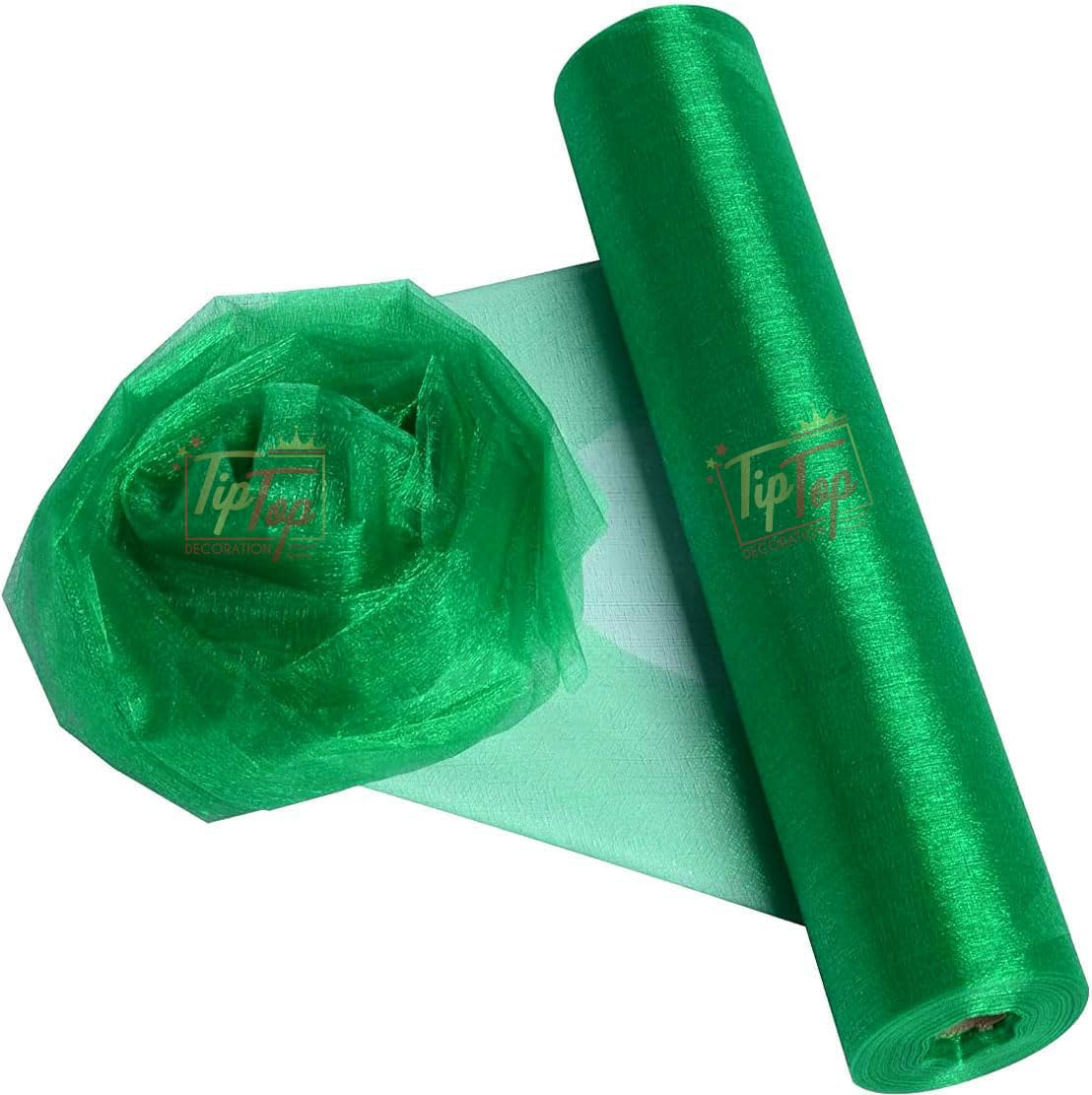 Tiptop Decoration Exclusive Solid Colour Sheer Chiffon Fabric Mesh Cloth (Length :-19 Foot) (Width :-4.5 Foot) (Forest Green) (B0CQ8LS4HZ) Amazon Price History, Amazon Price Tracker