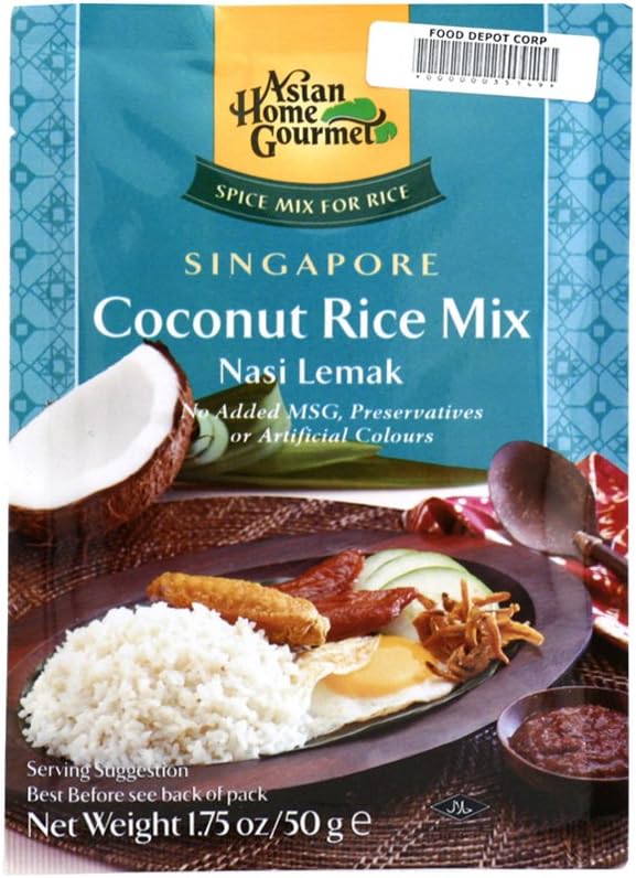 Singapore Coconut Rice (Nasi Lemak) - 1.75oz (Pack of 1)