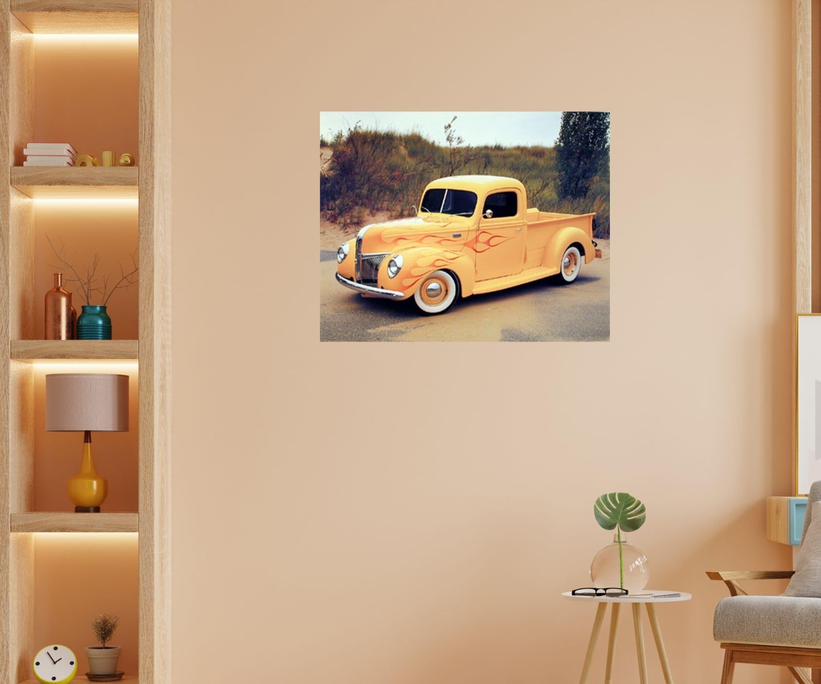 1940 Ford Pickup Street Rod Vintage Truck Wall Decor Art Print
