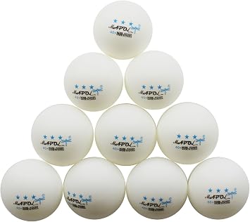 MAPOL 50 White 3-Star Table Tennis Ball Premium Training Ping Pong Balls