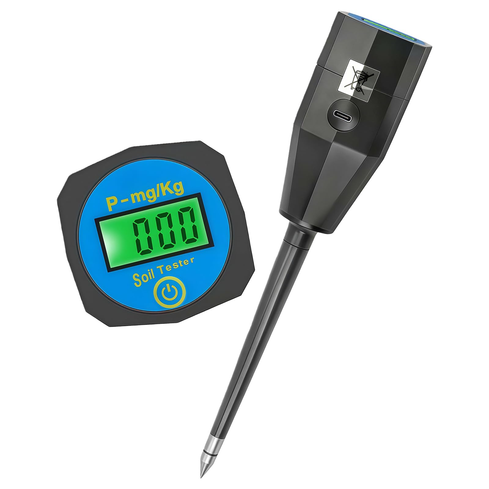 Compactly Soil Tester USB Rechargeable Detectors for NPK Analysis High Accuracy in Horticulture and Agriculture Soil NPK Tester